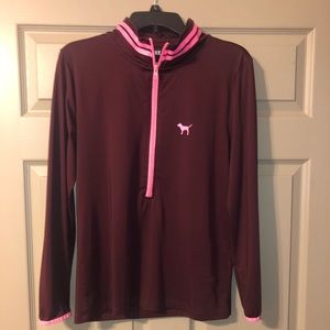 Pink half zip